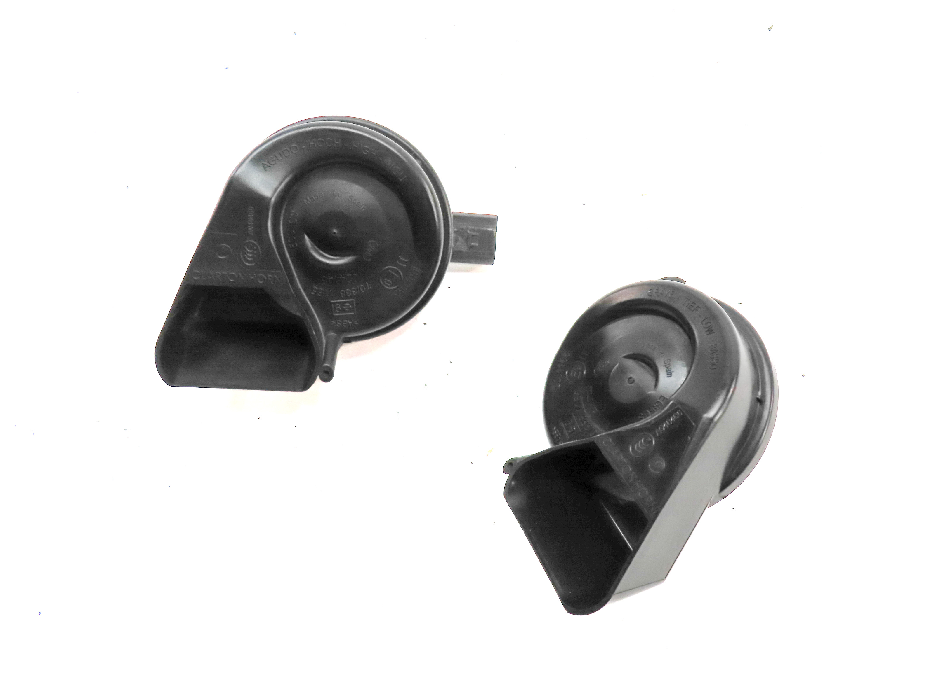2008-2017 AUDI A4 A5 S4 S5 Q5 (B8 8K 8R 8T) HIGH & LOW TONE SAFETY HORN SET — exact item pictured